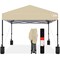 Best Choice Products 8x8ft Easy Setup Pop Up Canopy w/ 1-Button Setup, Wheeled Case, 4 Weight Bags